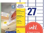AVERY Zweckform Etiketten L4737REV-100 weiß 63,5 x 29,6 mm