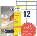 AVERY Zweckform Etiketten L4743REV-100 weiß 99,1 x 42,3 mm