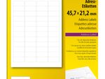SIGEL Adressetiketten LA315 weiß 45,7 x 21,2 mm