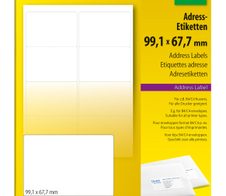 SIGEL Adressetiketten LA322 weiß 99,1 x 67,7 mm