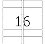 HERMA Namensetiketten 4515 weiß 88,9 x 33,8 mm