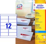 AVERY Zweckform Adressetiketten J8177-25 weiß 99,1 x 42,3 mm