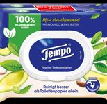 Tempo Feuchtes Toilettenpapier Avocado und Shea Butter 1-lagig