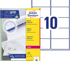 AVERY Zweckform Adressetiketten L7173-100 weiß 99,1 x 57,0 mm