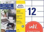 AVERY Zweckform Etiketten 3424-10 weiß 105,0 x 48,0 mm