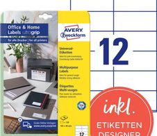 AVERY Zweckform Etiketten 3424-10 weiß 105,0 x 48,0 mm