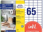 AVERY Zweckform Etiketten LR3666-10 weiß 38,0 x 21,2 mm