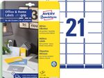 AVERY Zweckform Adressetiketten 7160-10 weiß 63,5 x 38,1 mm