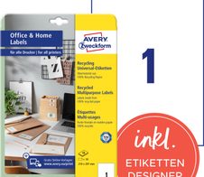 AVERY Zweckform Etiketten LR3478-10 weiß 210,0 x 297,0 mm