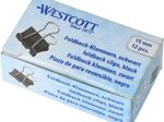 WESTCOTT Foldbackklammern schwarz 1.5 cm