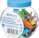 WESTCOTT Foldbackklammern blau, grün, orange 1.9 cm