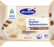 alouette Feuchtes Toilettenpapier Shea Butter 1-lagig