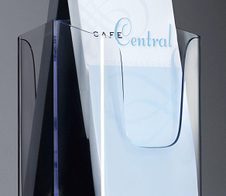 SIGEL Wand-Prospekthalter 1/3 DIN A4 1-Fach transparent