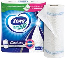Zewa Küchenrollen WISCH&WEG eXtra Lang Original 2-lagig