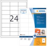 HERMA Etiketten 10779 weiß 66,0 x 33,8 mm