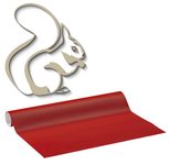 plottiX Wandtattoo-Folie 31.5 cm x 1 m hellrot