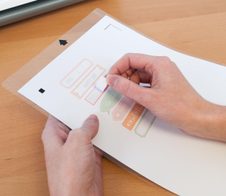 Silhouette bedruckbares Aufkleberpapier für Schneideplotter 216 mm x 279 mm weiß