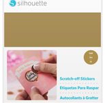 Silhouette Rubbel-Aufkleberfolie für Schneideplotter 215 mm x 280 mm gold