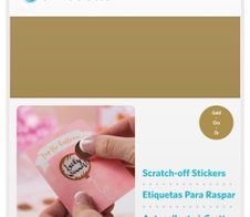 Silhouette Rubbel-Aufkleberfolie für Schneideplotter 215 mm x 280 mm gold