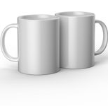 Cricut Keramiktassen für Tassenpresse weiß