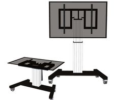 Neomounts PLASMA-M2500TSILVER motorisierter Rollwagen