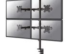 Neomounts FPMA-D550D4BLACK vierfach Monitor Tischhalterung