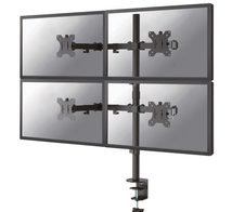 Neomounts FPMA-D550D4BLACK vierfach Monitor Tischhalterung