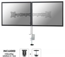 Neomounts NM-D135DSILVER Monitor Tischhalterung