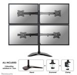Neomounts NM-D335D4BLACK Monitor Tischhalterung