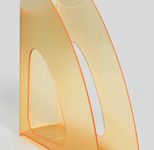 HAN Stehsammler antistatisches, schwermetallfreies Polystyrol orange-transparent , DIN C4