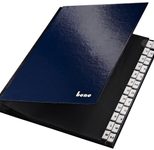 bene Pultordner DIN A4 24 Taben dunkelblau