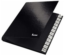 bene Pultordner DIN A4 24 Taben schwarz