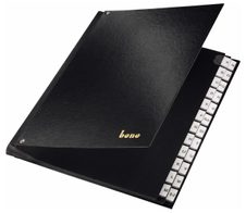 bene Pultordner DIN A4 24 Taben schwarz