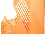 bene Stehsammler Polystyrol orange-transparent , DIN A4