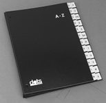 dots Pultordner DIN A4 24 Taben schwarz