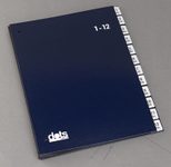 dots Pultordner DIN A4 12 Taben blau