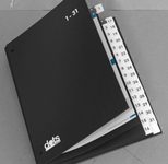 dots Pultordner DIN A4 32 Taben schwarz