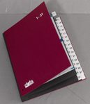 dots Pultordner DIN A4 32 Taben rot