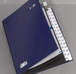 dots Pultordner DIN A4 32 Taben blau