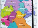 PAGNA Heftbox 3.5 cm DIN A4 Deutschlandkarte