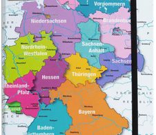 PAGNA Heftbox 3.5 cm DIN A4 Deutschlandkarte