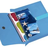 herlitz Heftbox 4 cm DIN A4 transparent blau