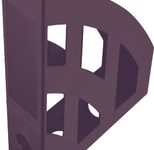 helit Stehsammler recycelter Kunststoff rot , DIN C4