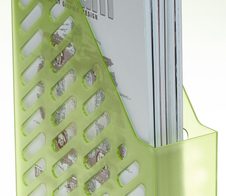 Stehsammler Polystyrol grün-transparent , DIN C4