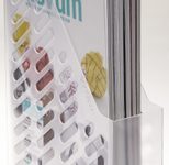 Stehsammler Polystyrol weiß-transparent , DIN C4