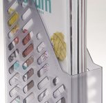 Stehsammler Polystyrol grau-transparent , DIN C4