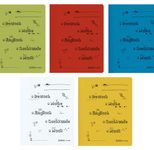 herlitz Schnellhefter DIN A4 Stabiler Manila-Karton grün, rot, blau, weiß, gelb