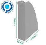 LEITZ Stehsammler recycelter Kunststoff blau , DIN A4