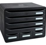 Exacompta Schubladenbox 307714D  DIN A4+ quer 35,5 x 27,0 x 27,1 cm