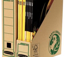 Bankers Box Archiv-Stehsammler Wellpappe braun , DIN A4